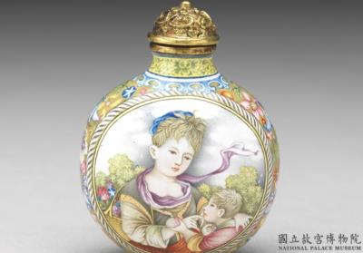 图片[2]-Copper-body painted enamel snuff bottle with a western mother-and-child design, Qing dynasty, Qianlong reign (1736-1795)-China Archive